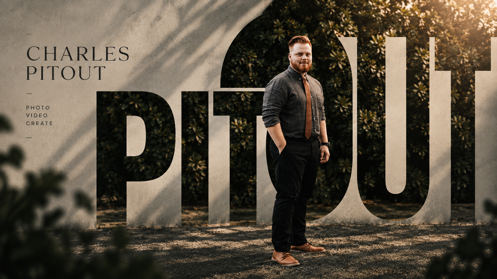Creative portrait of Charles Pitout